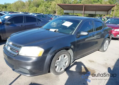 2014 Dodge Avenger Se z USA, uszkodzony, nr VIN 1C3CDZAB2EN202410